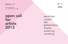 Výzva na predkladanie projektov na rok 2013, Open call for artists 2013