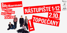 ❗️Billy Barman | Koncerty na podporu kultúrnych centier❗️