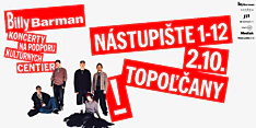 ❗️Billy Barman | Koncerty na podporu kultúrnych centier❗️
