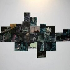 K. Minčíková: Samota, 2013, olej na papieri, 200x 130cm