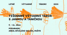 Letný výtvarný tábor pre deti s Jankou a Táničkou 7.-11.júl 2025
