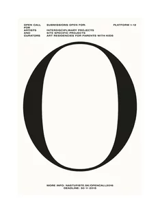 OPEN CALL 2016