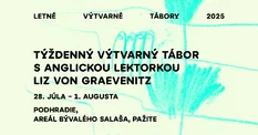 Týždenný letný výtvarný tábor s anglickou lektorkou Liz 28.7.2025 – 1.8.2025