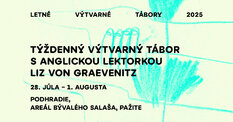 Týždenný letný výtvarný tábor s anglickou lektorkou Liz 28.7.2025 – 1.8.2025