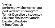 Výstup performatívneho workshopu